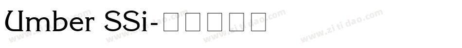Umber SSi字体转换